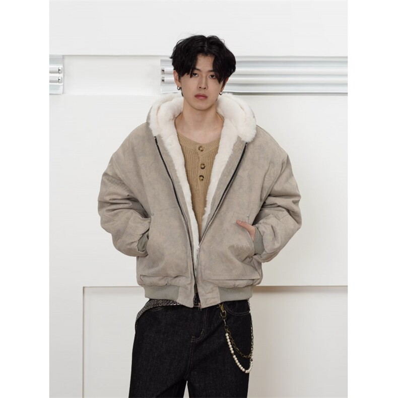 S883-P98新款cleanfit座山雕棉服加绒夹克外套图片