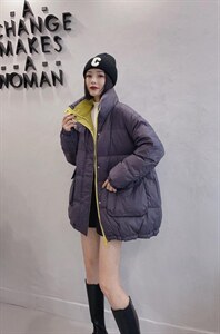 韩版休闲宽松A版羽绒服图片