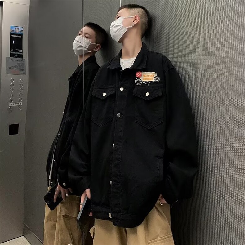 2025秋季牛仔外套男ins街头美式夹克 JK612图片