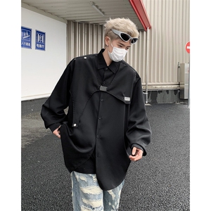 男装衬衫24春季潮牌男士叠穿宽松垂感长袖衬衣XZ514-2-202415-P78图片