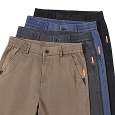 秋季男士休闲长裤宽松松紧腰直筒上班工作装男裤子Y26266-p48，男装休闲裤，星座224