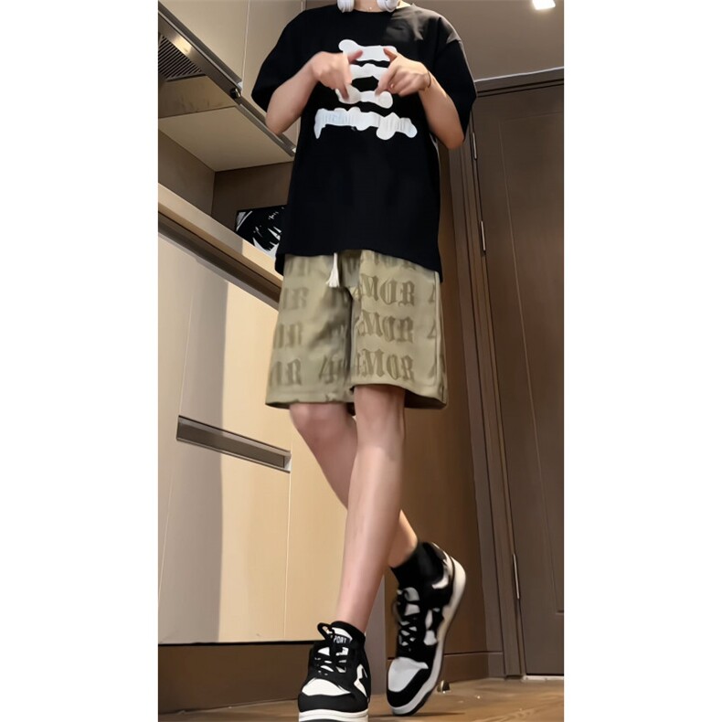 数据！抖音品质麂皮绒雕花字母短裤休闲五分裤JDK237-P40控58,男装牛仔裤,电商B370