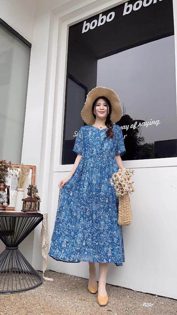 纯苎连衣裙小衫裤子裙子衬衣 时尚风 风淑女风休闲风，女装连衣裙，川哲