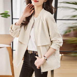 棒球服女春秋季2025年新款韩版宽松休闲夹克随性简约高级感外套潮图片