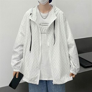 高街外套男夏季薄款潮流个性连帽防晒衣潮牌宽松夹克W3151-P32,男装夹克,星座512-2