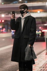 长款男装呢料呢子毛呢大衣冬季呢子西装领外套XZ514-2-F20-P138，男装毛呢大衣，星座514-2(原B239)