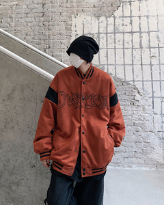XZ301B-JB5809-P110麂皮绒夹克外套棒球服图片