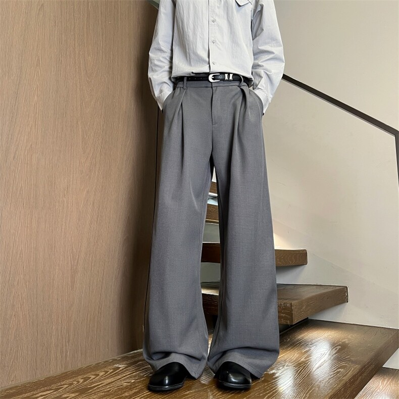 XZ616春季重磅复古老钱半松紧工褶休闲西裤K26011特P30，男装西裤，星座512A（原616）