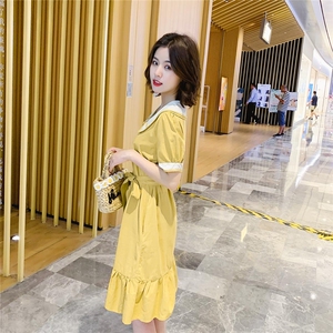 2021夏季新款纯色连衣裙辉之琳HZL1952图片