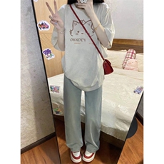 T0215-P25卡通小熊印花纯棉短袖学院风学生情侣穿搭，男装T恤，星座617A-2