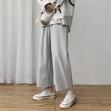2023夏季新款男士宽松九分裤潮流冰丝薄款休闲裤  2025-特批20图片