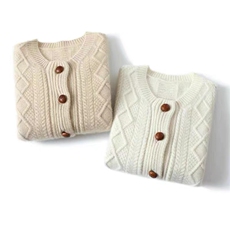 2024秋季新款长袖短款纯色开衫休闲舒适，女装短外套，美轩羊绒