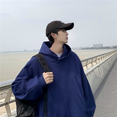 卫衣男士韩版潮流高街帅气百搭宽松连帽2024秋冬ins外套WB342-P56，男装卫衣，星座412-3