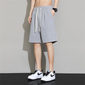 夏季新品休闲短裤男薄款纯色直筒中裤五分裤男 2385/P32 M-8XL图片