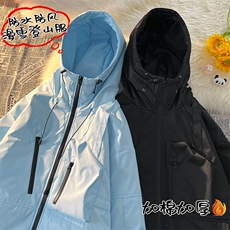 防水连帽滑雪服拉链保暖加棉加厚户外中性风外套M42-P165控218，男装棉衣，电商A001