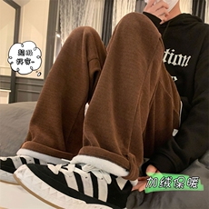 XZ616冬季新款灯芯绒搭扣加绒加厚拖地休闲裤长裤TY431P65控78，男装休闲裤，星座512A（原616）