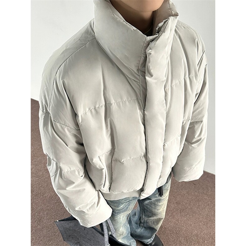 网图有货美式复古加厚保暖棉衣立领短款休闲棉服男女A1119-P98,男装棉衣,星座1505