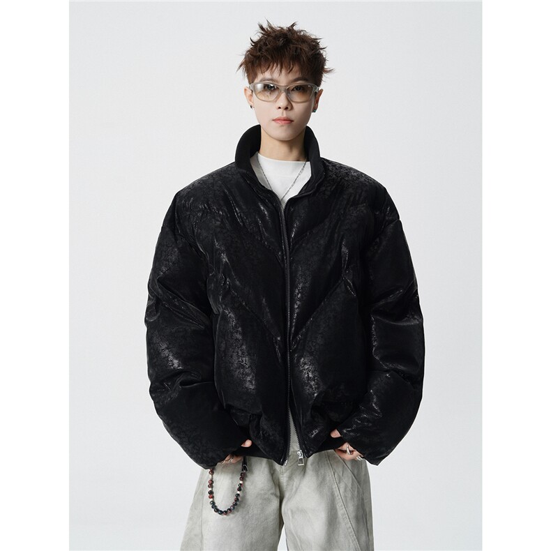 B370-MY259-特P105控178100聚酯纤维立领棉衣外套短款男棉服,男装棉衣,电商B370