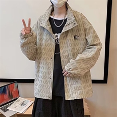外穿青春流行拉链气质长袖翻领男日系新款夹克文艺潮流WT95p58，男装夹克，星座1013