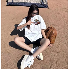 万针全刺绣工艺高品质260克双纱纯棉美式高街短袖T恤特P35，男装T恤，电商A486