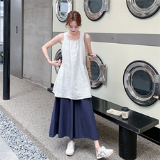 新品！现货！格子背心+阔腿裤两件套6806-P155-K238，女装套装/套裙，2D034