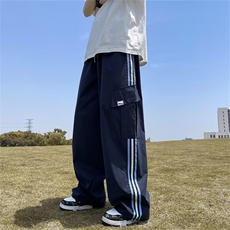 时尚潮牌男长裤潮微弹宽松型日系休闲裤青春流行哈伦裤新款潮流，男装休闲裤，星座716-3