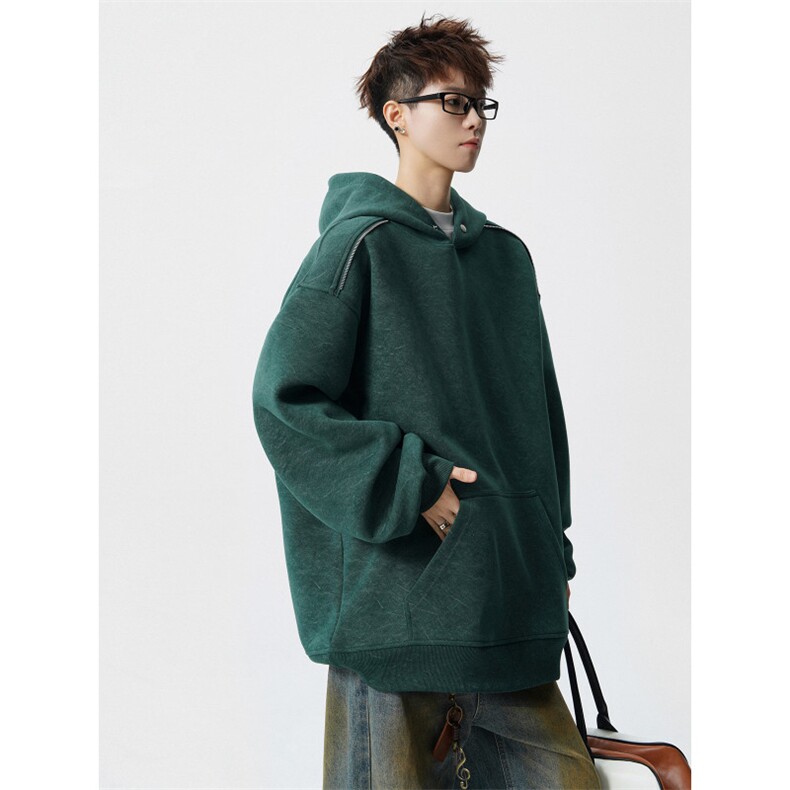 加绒加厚重磅砂洗做旧拉链连帽卫衣JF800-特P65控118加绒P70控128,男装卫衣,电商A422-1