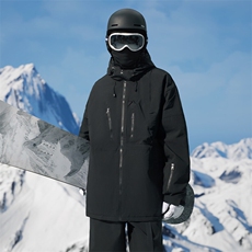 冬季户外防水防风连帽中性风男女加厚保暖防寒滑雪服外套M42-P165，男装棉衣，电商A001