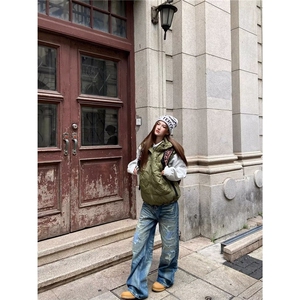 秋季新款破洞补丁重工水洗潮流复古直筒男士牛仔裤经典NZB198图片