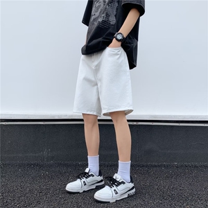 简洁牛仔短裤男士夏季2024新款宽松休闲五分裤子D3219