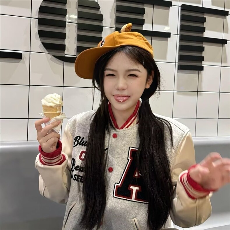 1506-1/Jw541/P68美式复古棒球服男女春秋款潮牌宽松休闲情侣痞帅，女装职业装，星座1506-1