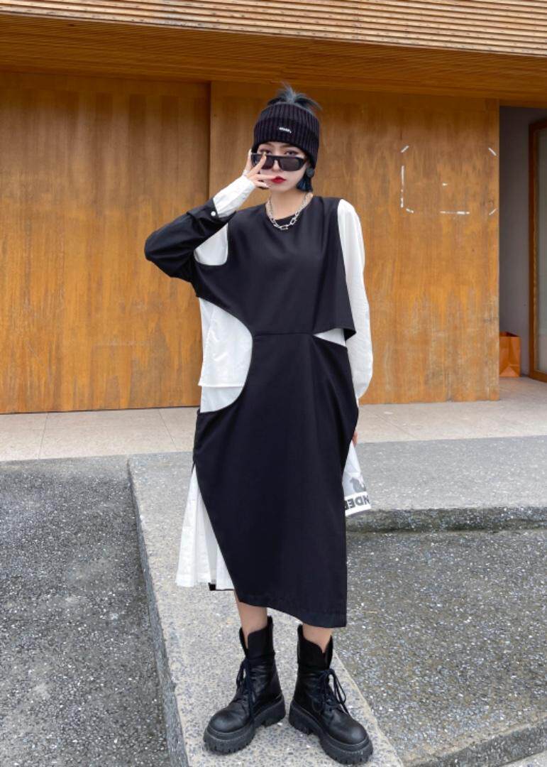 秋二件套连衣裙，女装连衣裙，名莹