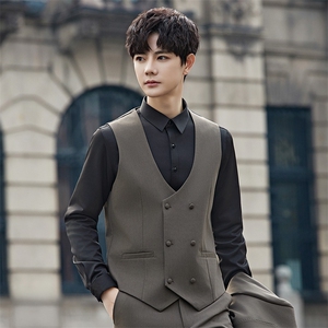 2025春秋男商务正装礼服西服时尚休闲西装三件套A355-XF9002-P290图片