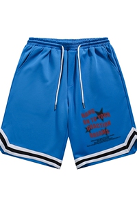白底 23新款夏季美式时尚百搭休闲潮流宽松五分裤短裤A194P35控图片