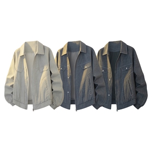 美式重磅高品质夹克假两件开衫外套SY8815特P81控168 大码4-8XL+5图片