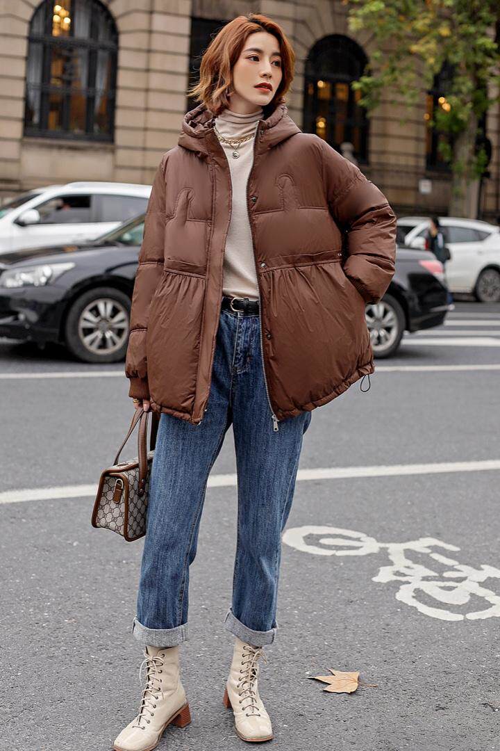 韩版下摆抽邹棉衣，女装棉衣/棉服，依水云阁