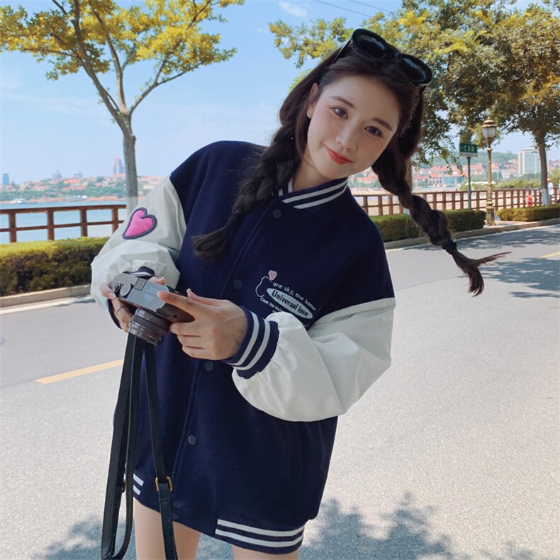 2026秋冬新款藏青色毛呢撞色拼接重工刺绣外套女182-8509P190K268,女装毛呢外套,帛香坊
