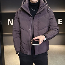 标50绒连帽男士羽绒服冬季2025新款加厚外套A313-9957-P215，男装羽绒服，电商A313