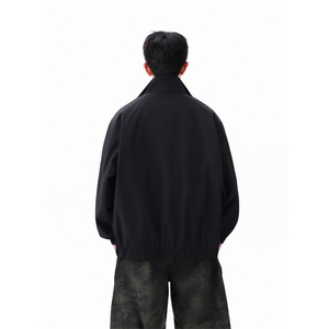 得物二开2025秋装撞色双拉头拉链夹克 运动户外薄外套JK005-特P52图片