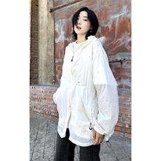 港风大码日系男女户外薄款休闲连帽防晒服XZ213-JKFS01-P55控78，男装防晒衣，星座213