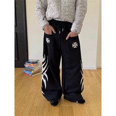 26春美潮印花宽松版休闲裤卫裤CK881/特P55，男装休闲裤，电商B350