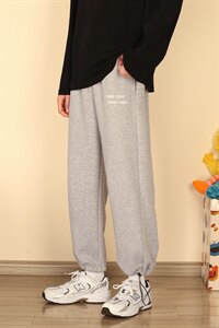秋冬宽松字母休闲裤九分裤卫裤XZ1004-1 WK512 P45 控68图片