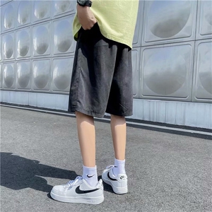 夏季裤子男潮牌宽松个性印花休闲裤子潮流百搭新款五分裤DK33-P20图片
