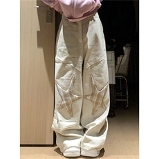 【高质量现货特批50】男女小众设计宽松直筒牛仔裤610A-N8103，男装牛仔裤，星座610A