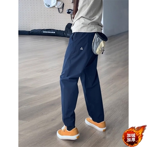 网图 100聚酯纤维 YK86022-常规P40 加绒P45 藏青色改版冲锋裤子图片
