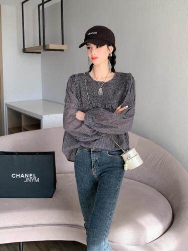 格子小衫，其它，简妮依魅