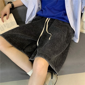 2025夏季重磅水洗蜡染拼接短裤大码 M~5XL XZ604-DK101-P45控58图片