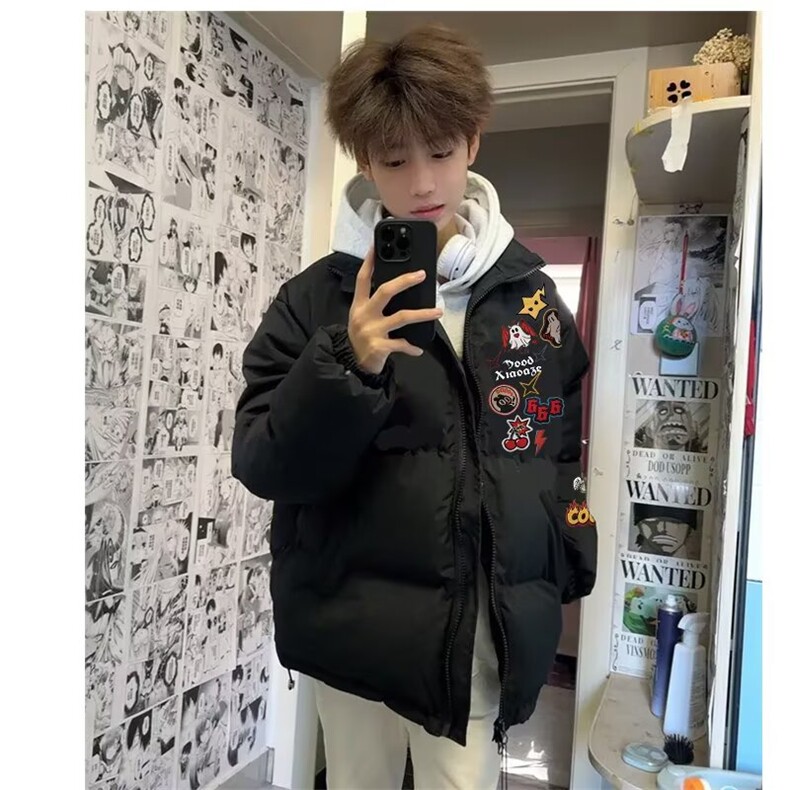1506-1/MB3-851/P64冬季棉服男生加厚保暖面包服运动休闲潮牌帅,男装棉衣,星座1506-1