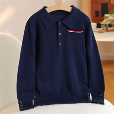 2025年秋季新款多扣POLO领针织羊毛衫舒适休闲柔软,童装儿童羊毛衫,群鹿羊绒, 2025年秋季新款多扣POLO领针织羊毛衫舒适休闲柔软,童装儿童羊毛衫,群鹿羊绒,