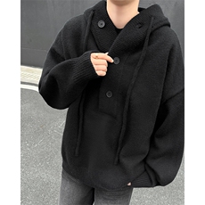 高品质连帽毛衣男士半开衫针织衫宽松情侣套头上衣潮MY0641-P78，男装针织衫/毛衣，星座308B-2